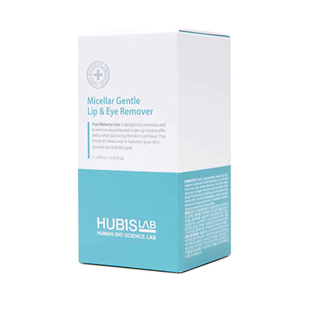 HUBISLAB Pure Balance Micellar Gentle Lip and Eye Remover