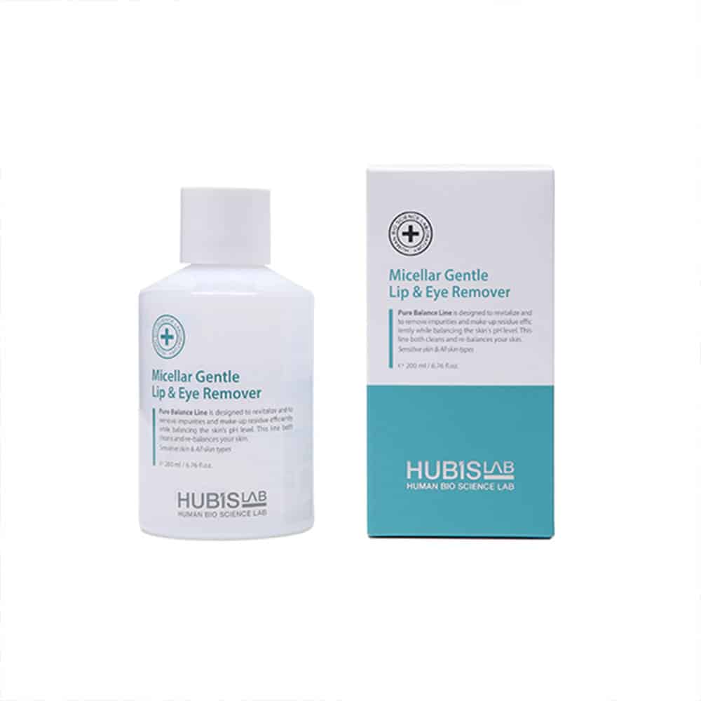 HUBISLAB Pure Balance Micellar Gentle Lip and Eye Remover